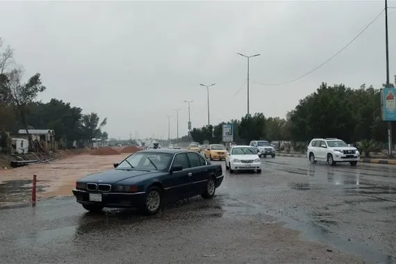مشاهد من المحافظات العراقية تزامناً مع هطول الامطار الغزيرة