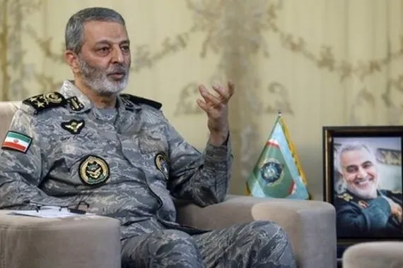 قائد الجيش الايراني:  ردنا سيكون عاصفا على أي انتهاك لأراضينا