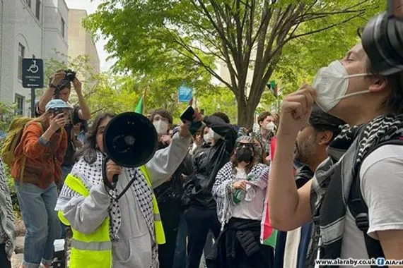 جامعة جورج واشنطن تنضم إلى الاحتجاجات الطلابية الداعمة لفلسطين