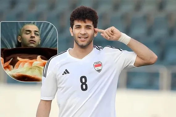 نزيف في الدماغ.. تفاصيل إصابة اللاعب العراقي لاوندي