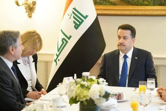 السوداني لبلينكن: اتفاقية الإطار الإستراتيجي تمثل خارطة طريق لتطوير العلاقات بين بغداد وواشنطن