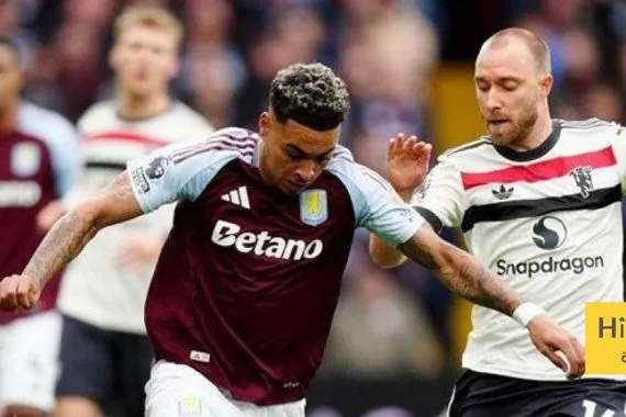 التعادل السلبي يحسم مباراة أستون فيلا ومانشستر يونايتد في الدوري الإنجليزي