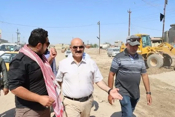 وضع حجر الأساس لمشروع شارع الحولي في السبع قصور