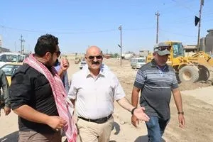 وضع حجر الأساس لمشروع شارع الحولي في السبع قصور