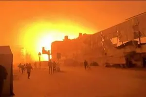 استهداف مبنى العمليات في مستشفى المعمداني بغزة