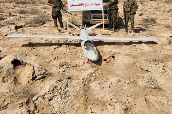 طائرة مسيرة مفخخة تُصيب عناصر من الحشد الشعبي في صحراء الأنبار
