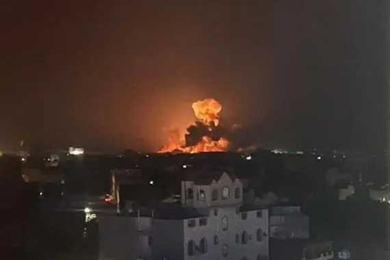 الطيران الأمريكي يعتدي على محيط مدينة صعدة شمال اليمن