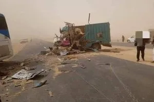 إصابة 6 مدنيين بحادث سير جراء سوء الأحوال الجوية في الأنبار