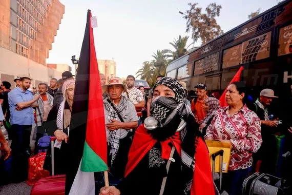 قافلة الصمود تنطلق من تونس نحو غزة بمشاركة آلاف المتطوعين العرب