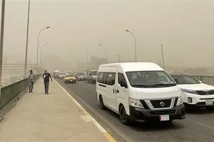 طقس العراق استمرار موجة الغبار المصحوبة بأرتفاع درجات الحرارة