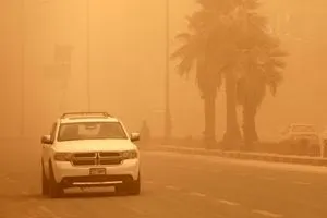 رياح نشطة وغبار كثيف المنخفض السطحي يضرب الجنوب والفرات الأوسط