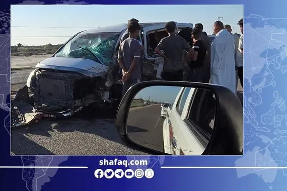 خمس إصابات بحادث سير مروّع على طريق تكريت ndash سامراء شفق نيوز