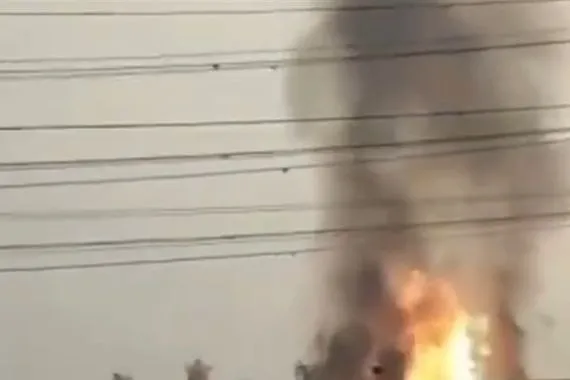 حريق في حقل فارس الإيراني إثر هجوم إسرائيلي