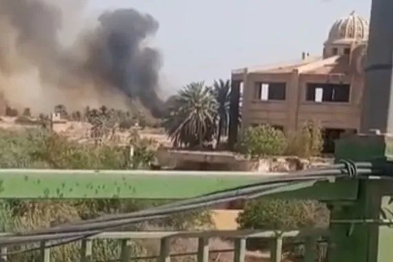 حريق كبير يطال أحد قصور صدام حسين شفق نيوز