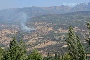 أدى لحرائق قصف تركي عنيف يستهدف شمال دهوك شفق نيوز