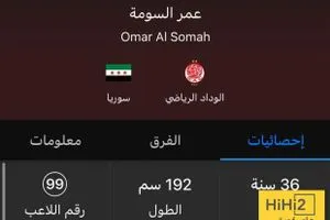 رقم قميص عمر السومة مع الوداد في المونديال