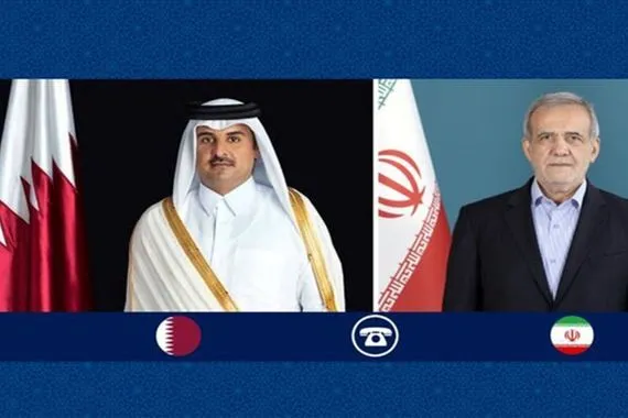بزشكيان وأمير قطر يبحثان الحرب الإسرائيلية الإيرانية قناة العالم الاخبارية
