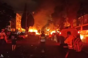 اندلاع حرائق إثر سقوط صواريخ إيرانية في كريات جات جنوبي الأراضي المحتلة وكالة الانباء العراقية واع