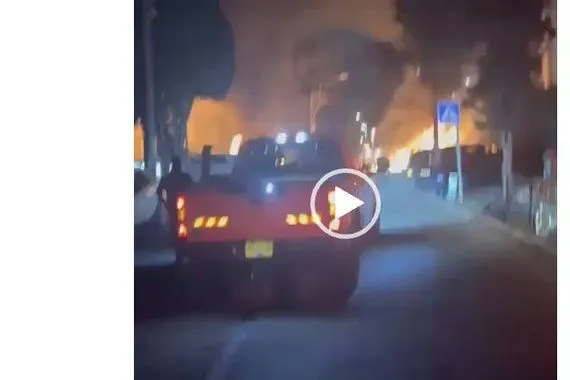 سقوط صواريخ ايرانية في حيفا فيديو