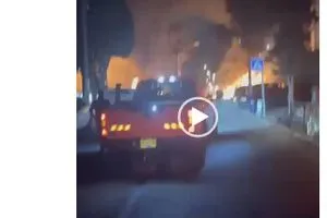 سقوط صواريخ ايرانية في حيفا فيديو