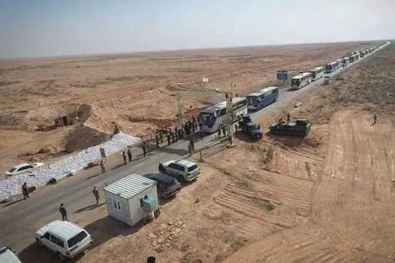 بـ تنسيق ثلاثي أول قافلة من الحجاج الإيرانيين تدخل العراق عبر منفذ عرعر