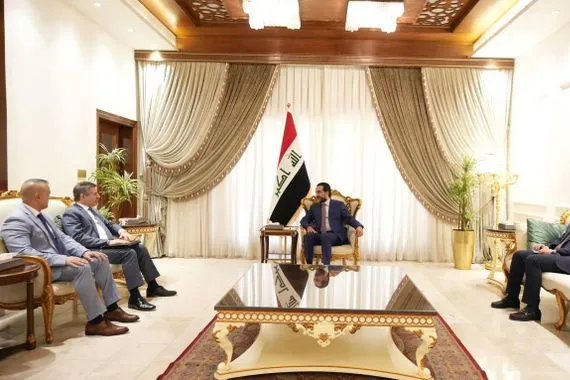 في لقائه مع فاجن الحلبوسي يشدد على تحييد العراق عن الصراعات المسلحة