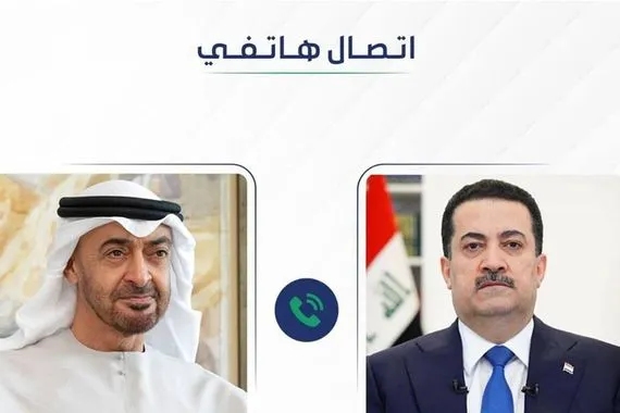 السوداني وبن زايد يؤكدان على ضرورة ايقاف العدوان الصهيوني