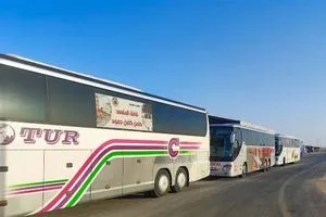 استقبال أول وجبة من الحجاج الإيرانيين العائدين من السعودية إلى العراق صور
