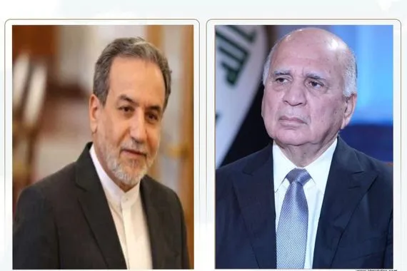 فؤاد حسين يبحث مع نظيره الإيراني سبل احتواء التصعيد العسكري في المنطقة
