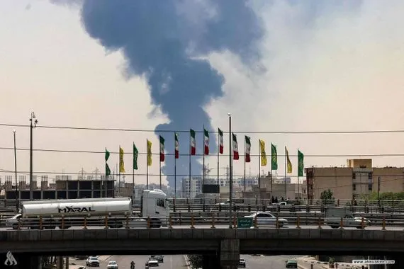 دوي انفجارات بالقرب من مطار بيام غربي طهران وكالة الانباء العراقية واع