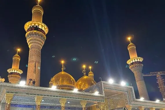 بدء مراسم تبديل راية الكاظمين ع إيذاناً ببدء شهر محرم الحرام صور