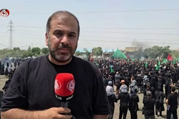 شاهد إحياء الجالية العراقية لذكرى عاشوراء في أحد أحياء طهران قناة العالم الاخبارية