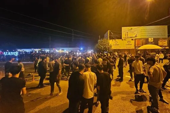 تظاهرات في السليمانية احتجاجاً على تردي الواقع المعيشي وتأخر الرواتب وكالة بغداد اليوم الاخبارية