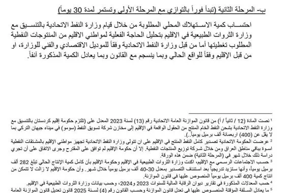 بالوثائق نص ورقتي الاتفاق بين بغداد وأربيل بشأن رواتب كردستان وكالة بغداد اليوم الاخبارية