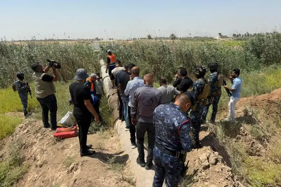 حملة كبرى في بغداد لرفع التجاوزات على الماء الخام