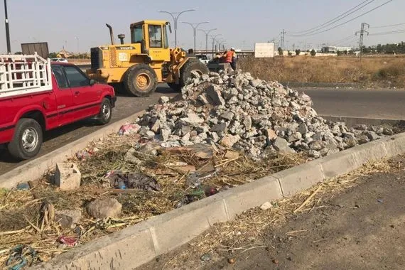 قدرها مليون دينار غرامات مشددة على رمي الأنقاض والنفايات في كركوك