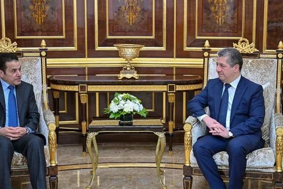 بارزاني والأعرجي يؤكدان أهمية التعاون المشترك بين بغداد وأربيل لحفظ الأمن والاستقرار
