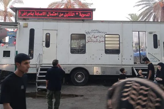 3650 قنينة دم تدخل مصرف كربلاء خلال عاشوراء ومراسم دفن الأجساد