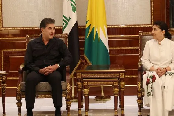 وفد حزب الشعوب يثمن دور نيجيرفان بارزاني بإنجاح عملية السلام في تركيا صور شفق نيوز