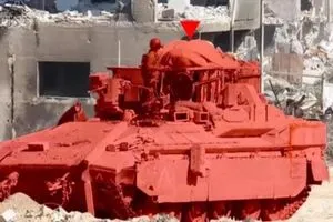 القسام تستهدف دبابتين صهيونيتين بقذائف الياسين 105 شمال بيت لاهيا