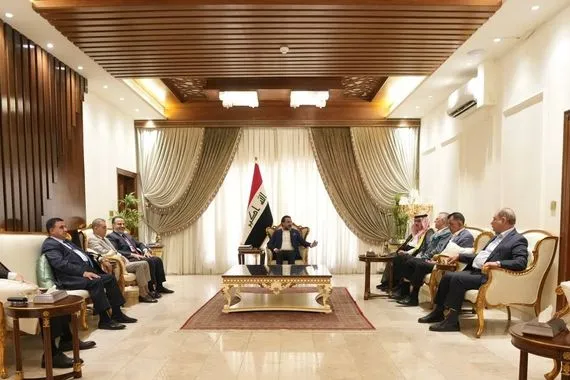 بالصور الحلبوسي يستقبل قيادات ومرشَّحي حزب تقدم في بغداد
