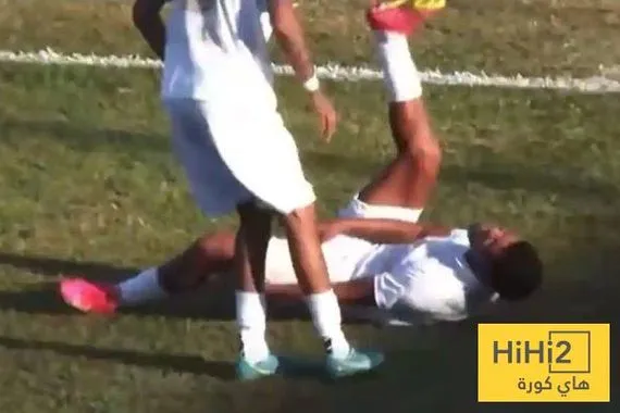 شاهد بالفيديو إصابة لاعب حاول تقليد احتفال رونالدو