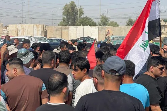 ديالى تظاهرة غاضبة في الخالص احتجاجا على تردي الخدمات صور شفق نيوز
