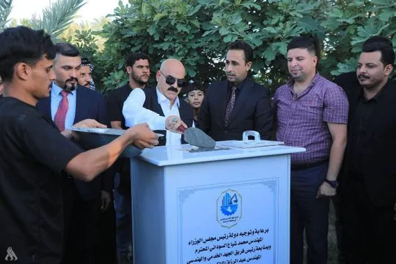 الجهد الخدمي يضع حجر الأساس لعدد من المشاريع في الديوانية وكالة الانباء العراقية واع