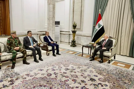 الرئيس العراقي يؤكد على رفع قدرات البيشمركة وتفعيل التنسيق مع الجيش شفق نيوز