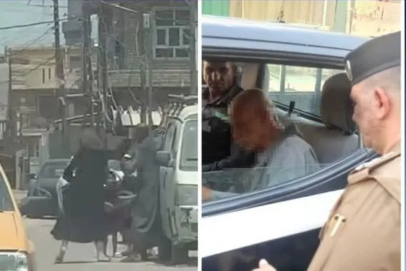 بعد تصويرها ونشر مقطع الفيديو اعتقال فتاة عنفت غربي بغداد