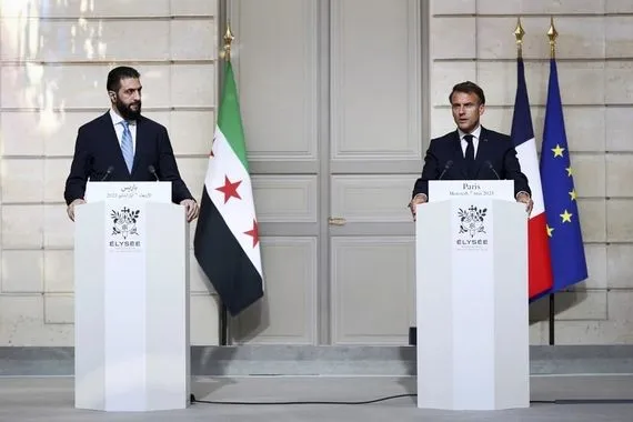 ماكرون أشيد بالتزام الشرع في مكافحة الإرهاب وملتزمون بوحدة سوريا