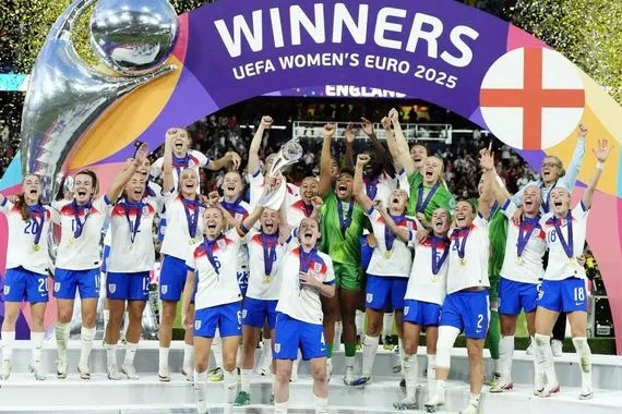 إنكلترا تتوج بكأس أمم أوروبا للسيدات شفق نيوز