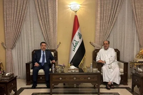 السوداني يزور المالكي للاطمئنان على صحته ويشيد بعطائه الوطني وكالة بغداد اليوم الاخبارية