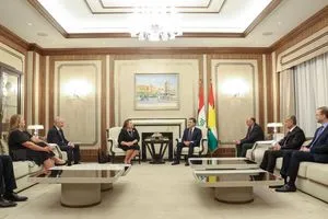 نيجيرفان بارزاني للقنصل الأمريكي الجديد في كوردستان ضرورة توسيع nbsp التعاون شفق نيوز